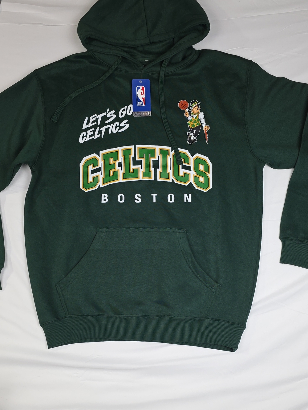 NBA Boston Celtics Green Pullover Hoodie with Logo XL